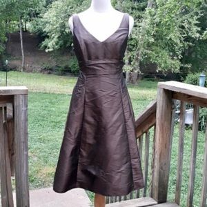 David's Bridal prom bridesmaid Deep V Neck dress